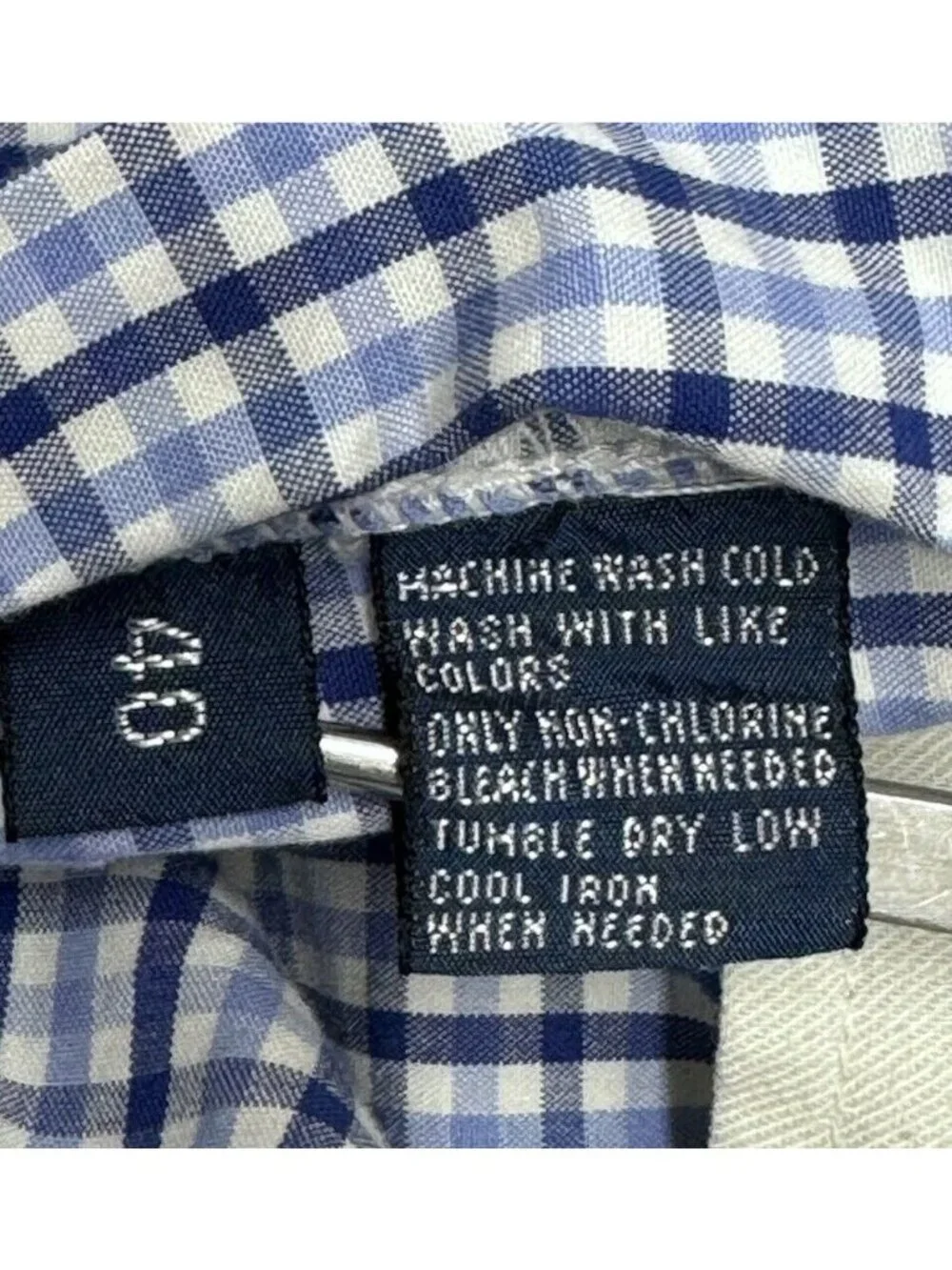 VTG Polo Ralph Lauren Shorts Pleated Front Tyler Chino Blue White Check